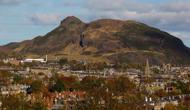 Firefighters assisted a person in difficulty on Arthurs Seat on Sunday