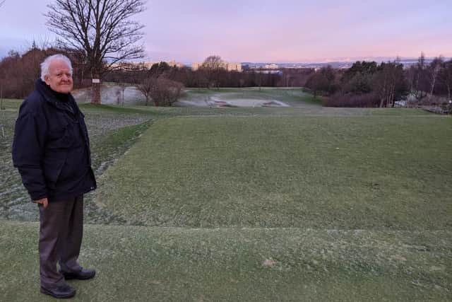 Graham Ewart pictured at his beloved Kingsknowe Golf Club, where he has been a member for more than 70 years. Picture: Michael Kanev