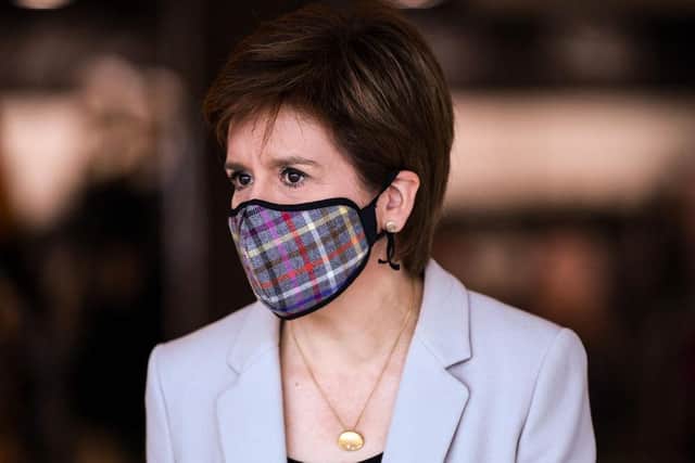 Nicola Sturgeon announced the latest face mask relaxations, which came into effect on Monday.
