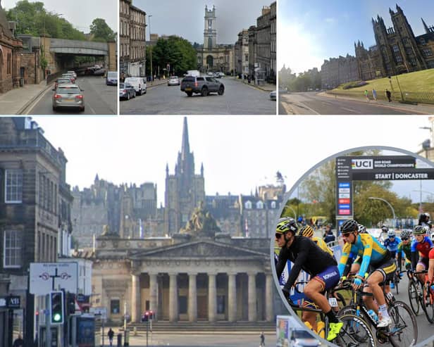 Several Edinburgh roads will be closed from Saturday evening until midday on Sunday this weekend