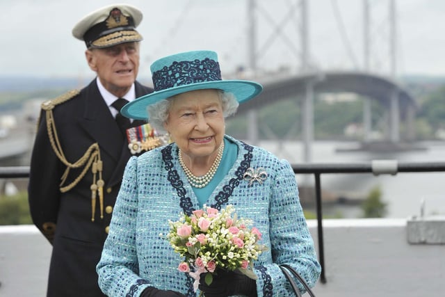 Her Majesty The Queen and Prince Philip visited the viewing area of the Forth Road Bridge , to unveil a new plaque , marking the 50th anniversary of her opening the bridge.
