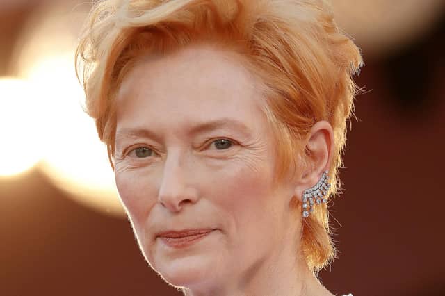 Tilda Swinton on the red carpet at the Venice Film Festival. Picture: Vittorio Zunino Celotto