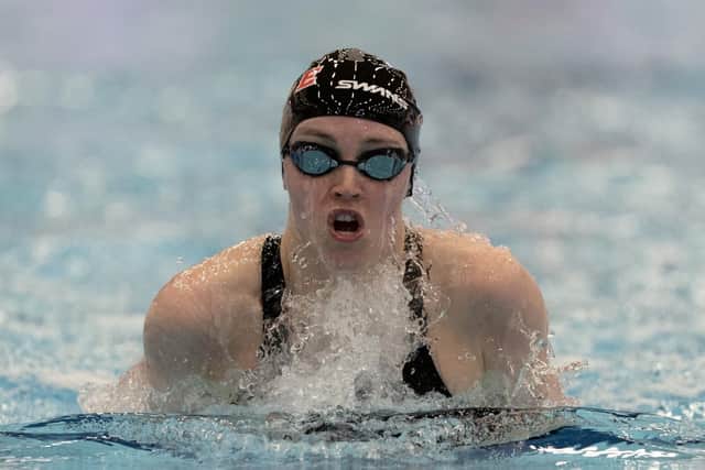 Edinburgh University's Kara Hanlon picked up two breaststroke bronze medals and posted a consideration time for the Commonwealth Games in the 50m