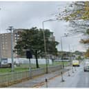 Edinburgh police locked down Muirhouse Parkway in Granton on Sunday afternoon after a suspected hit and run. Photo: Google Street View