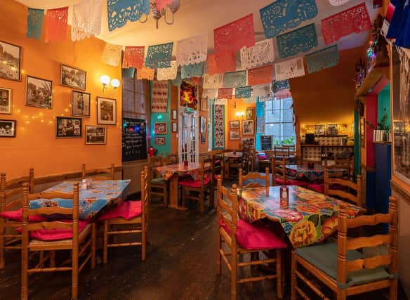 Mexican decor that can be found throughout the whole of the restaurant. Ladies and gents toilet facilities are also located on this floor.