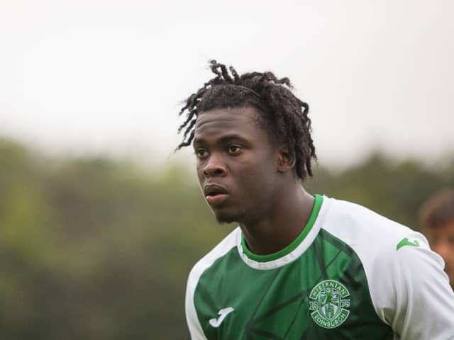 Emmanuel Johnson has caught the eye in his games for Hibs' development side. Picture: Maurice Dougan