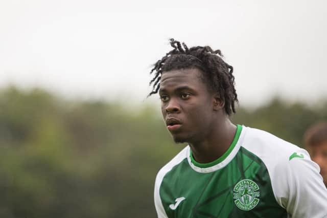 Emmanuel Johnson has caught the eye in his games for Hibs' development side. Picture: Maurice Dougan