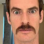 Andy Murray reveals his latest look inspired by Anchorman character Ron Burgundy. Picture: Instagram