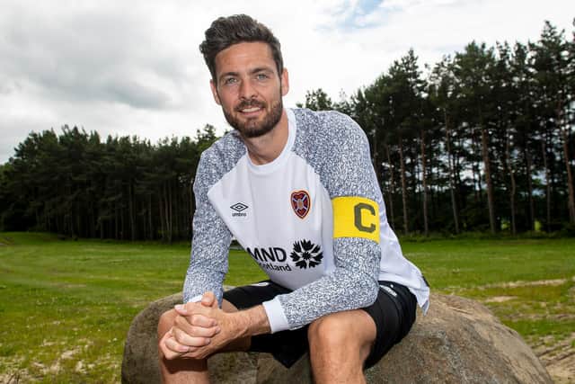 New Hearts captain Craig Gordon at the Oriam training centre. (Photo by Ross MacDonald / SNS Group)