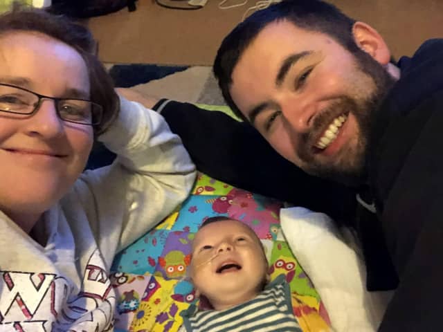 Edinburgh couple Fiona and Martin Elliot with their son Jamie, who sadly died in August 2019 at only nine months old.