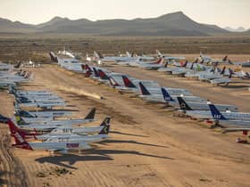 These astounding images show billions of dollars worth of aircraft parked up and disused due to COVID-19 travel restrictions