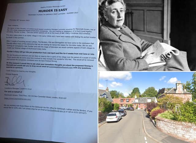 East Lothian villages, Garvald and Tyninghame, being considered by production company for filming BBC adaptation of Agatha Christie's Murder is Easy