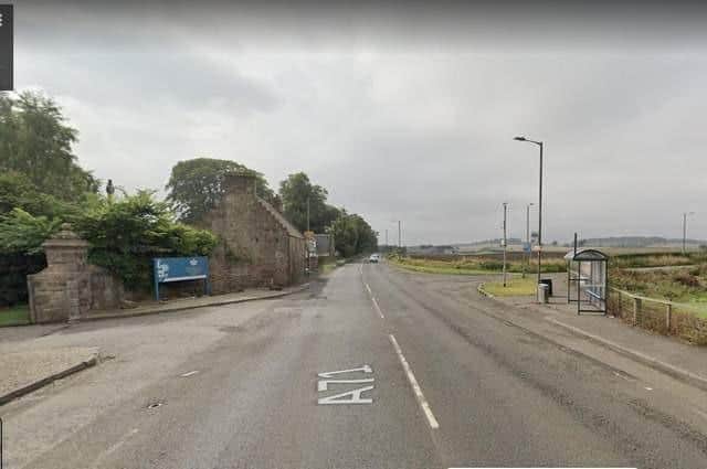The junction on the A71 has the Dalmahoy Hotel entrance on the left and Dalmahoy Road on the right.  Picture: Google Streetview.