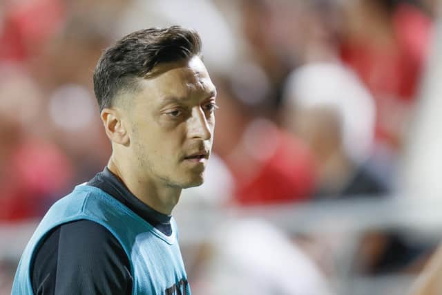Basaksehir's Mesut Ozil has not featured since the Europa Conference play-off victory over Royal Antwerp. Picture: Bruno Fahy / Getty