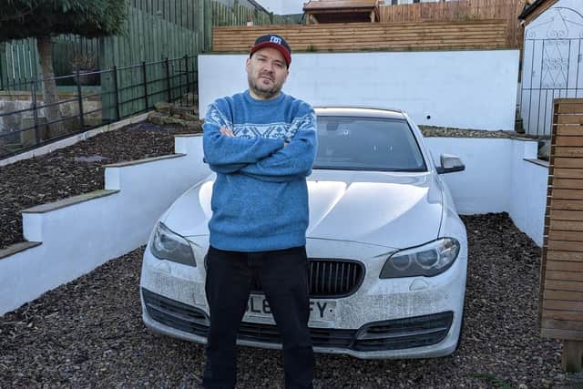 Ross Hammond from Willowbrae, who has had to pay nearly £1,000 in the past year for repairs to his car which was damaged by potholes on Edinburgh's roads.