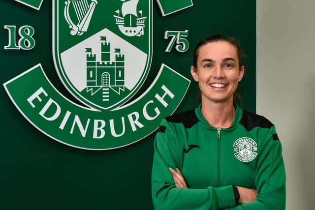 Shannon Leishman has extended her stay with Hibs Women. Picture: Hibernian Women