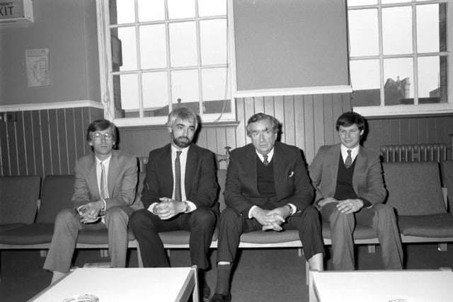The Right Honorable Denis Healey MP visited Tollcross Community Centre in Edinburgh in April 1986 and was welcomed by local politicians Alistair Darling and Nigel Griffiths.