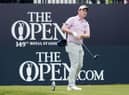 Bob MacIntyre of Scotland plays his shot from the first tee during the opening round of the 149th Open at Royal St George’s. Picture: Oisin Keniry/Getty Images.