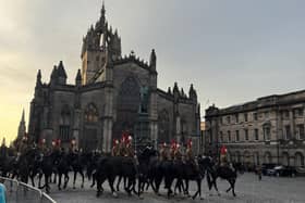 Preparations for King Charles visit to Edinburgh have begun, with a practise procession on the Royal Mile. (Photo credit: Matt Donlan)