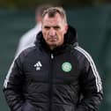 Brendan Rodgers during a Celtic training session at Lennoxtown.  (Photo by Paul Devlin / SNS Group)