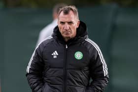 Brendan Rodgers during a Celtic training session at Lennoxtown on Thursday.  (Photo by Paul Devlin / SNS Group)