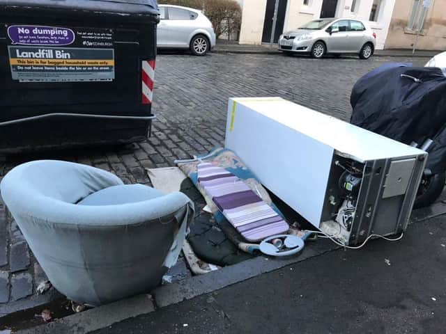 A fridge was reportedly dumped in residents bin this month