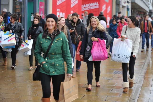 Edinburgh shoppers braved the cold and wet weather to get he very best from the post-Christmas sales in 2012.