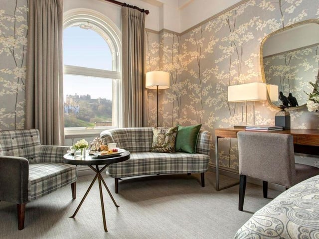 Where: 1 Princes Street, Edinburgh EH2 2EQ. Elle says: The Balmoral on Princes Street enjoys one of the best locations in the city, with Edinburgh Castle and the Old Town visible from many of the bedrooms. The only Scottish sibling in the Rocco Forte family, the Balmoral’s elegant interiors were designed by Olga Polizzi.