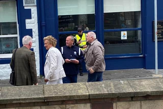 Rod Stewart spotted outside The Spey Lounge in Leith Walk after his Edinburgh Castle show (Photo: Sam Barker)
