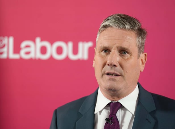 Labour leader Sir Keir Starmer deliver his speech at the Labour conference (Picture: Kirsty O'Connor/PA)