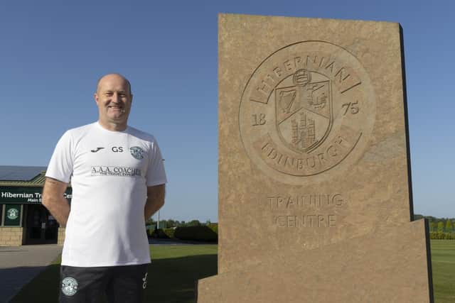 Grant Scott returns to Hibs in his second spell in charge. Credit: Cameron Allan