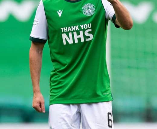 Paul McGinn has been in good form alongside a strong Hibs defence this season (Craig Foy / SNS Group)