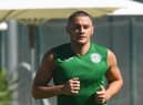 Kyle Magennis participated in some light training during Hibs' pre-season trip to Portugal