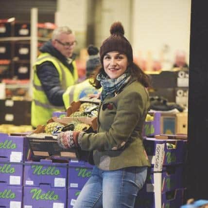 Louise at wholesale market in Glasgow