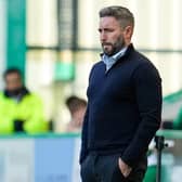 Hibs manager Lee Johnson looks on as his side are defeated by Livingston at Easter Road. Picture: Simon Wootton / SNS Group