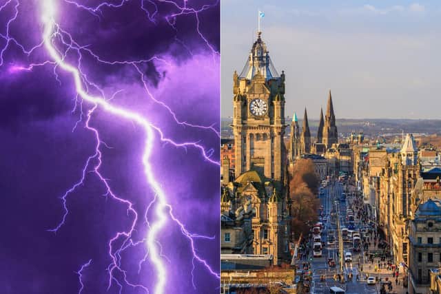 Thunderstorms are expected in Edinburgh on Tuesday (Getty Images)