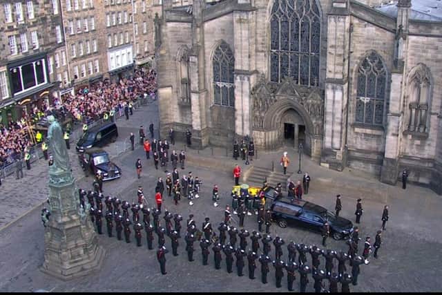 Edinburgh was at the centre of the first national events following the Queen's death.