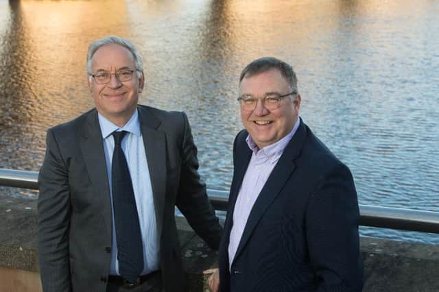 From left: Miller Hendry chairman John Thom and Lindsays managing partner Alasdair Cummings. Picture: contributed.
