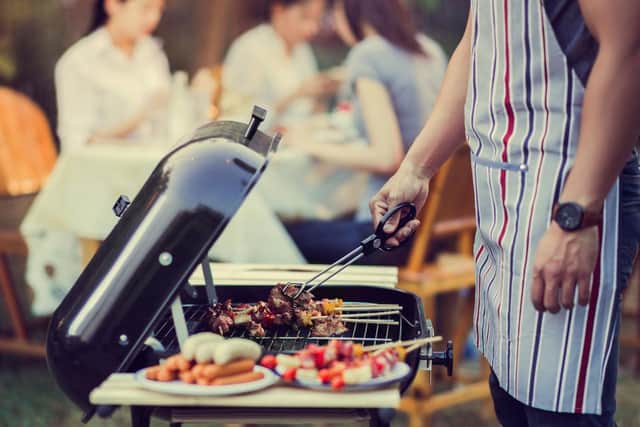 Outdoor spaces and private gardens can be used for barbecues