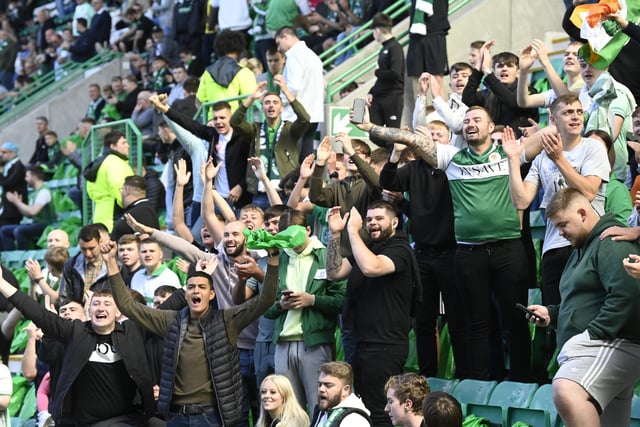 The Hibs fans have been right behind the team during an up and down season for the Easter Road club