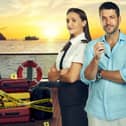 Catherine Tyldesley plays Kate and Shayne Ward is Jack in Channel 5's new drama The Good Ship Murder (Picture: Channel 5)
