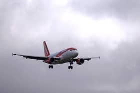 Am Easyjet passenger jet comes in to land at Gatwick Airport. Picture: Ben Stansall/AFP via Getty Images