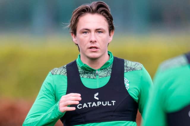 Scott Allan is stepping up his Hibs return after coming through a two-week mini pre-season programme. Pic: SNS
