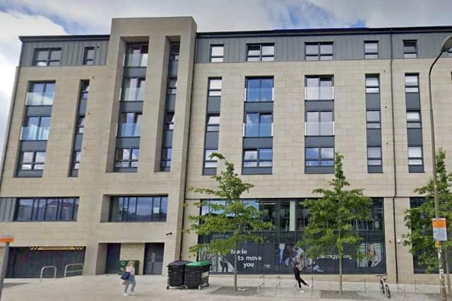 The Engine Yard building by Leith Walk