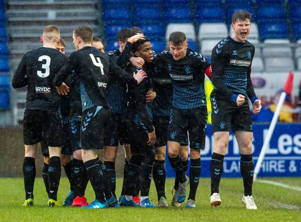 Rangers Colts reached the semi-final of the Challenge Cup in the curtailed 2019-20 season. (Photo by Ross MacDonald / SNS Group)