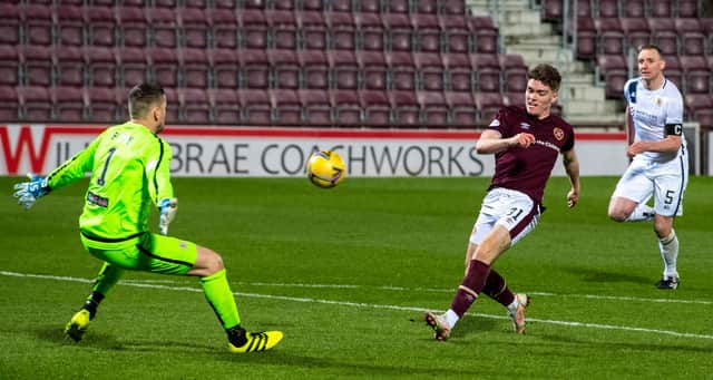 Euan Henderson finished a quite sumptuous pass from Peter Haring. Picture: SNS