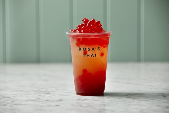 A delicate bubble tea that is sweet and sour, floral and light.