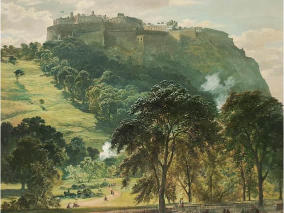 Edinburgh Castle from Princes Street, by Samuel Bough