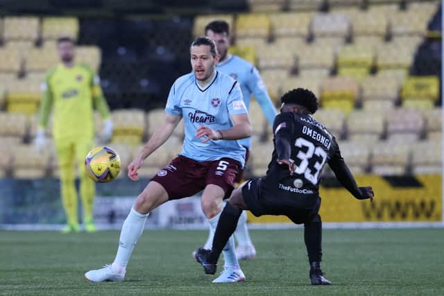 Austrian midfielder Peter Haring's introduction after 29 minutes for Ben Woodburn gave Hearts better control of the midfielder area