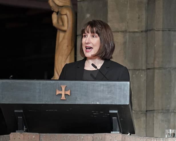 Shadow chancellor, Rachel Reeves gave a eulogy during the memorial service of Alistair Darling at Edinburgh's St Mary's Episcopal Cathedral.